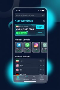 اپلیکیشن اندروید شماره مجازی (Kiga Numbers)